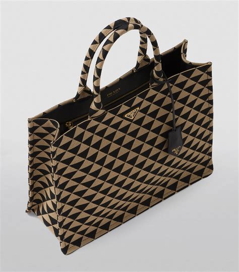 prada jacquard micro bag|Prada milano beach bag.